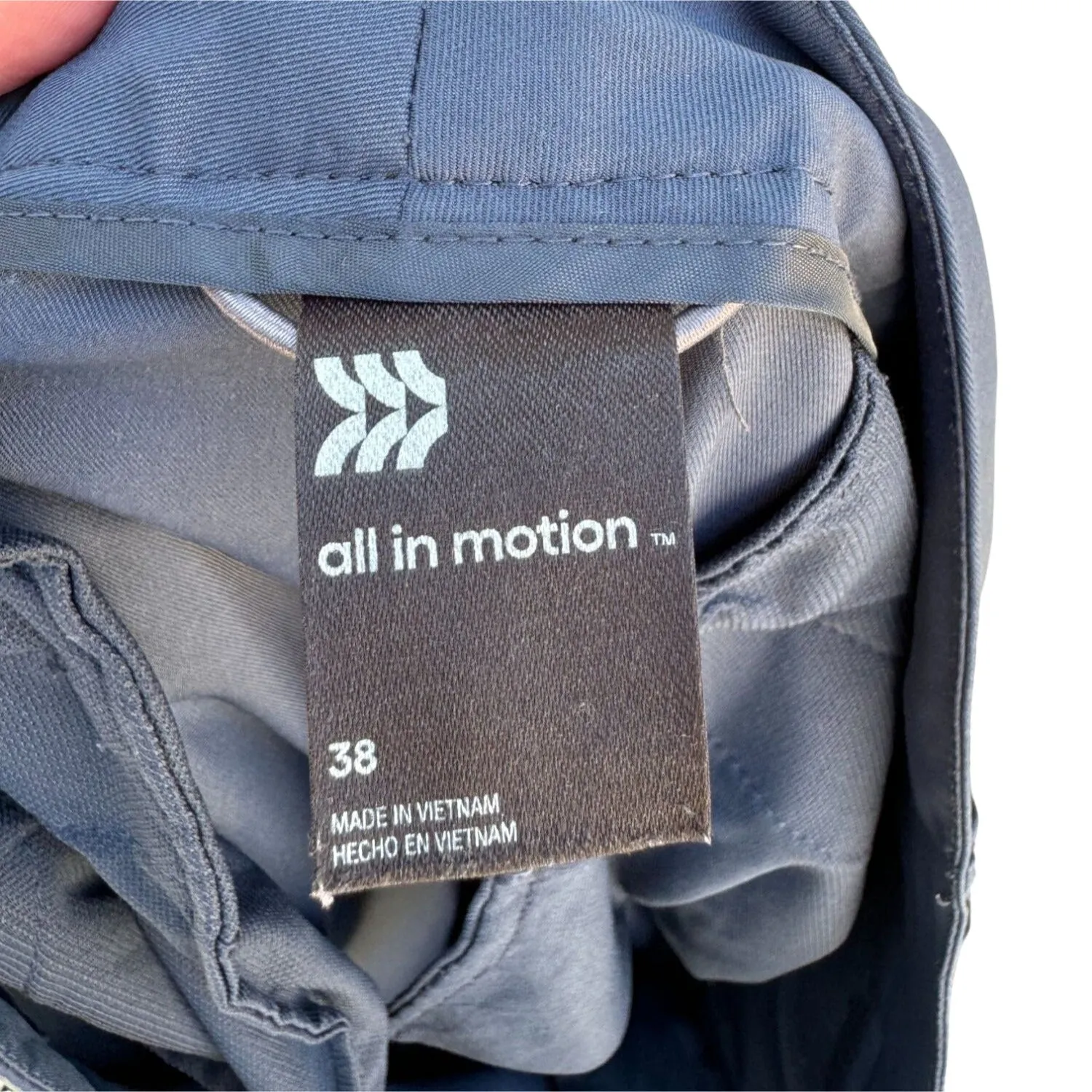 All In Motion Men's Navy Lightweight Active Breathable Shorts - Multiple Pockets