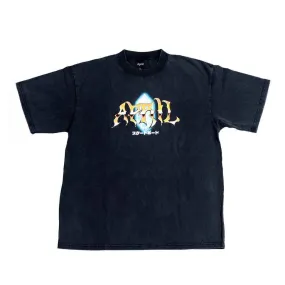 April Skateboarding Tee - Washed Black