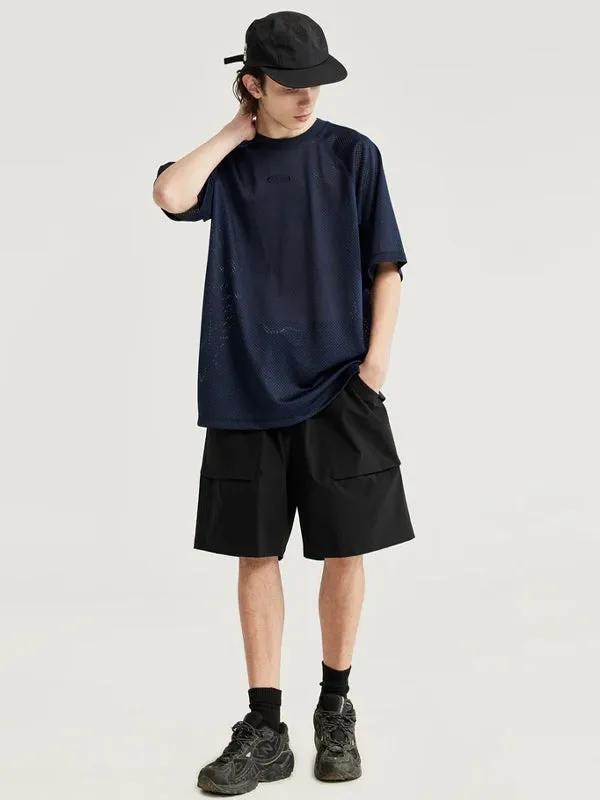 Black Lightweight Shorts with Large Pockets