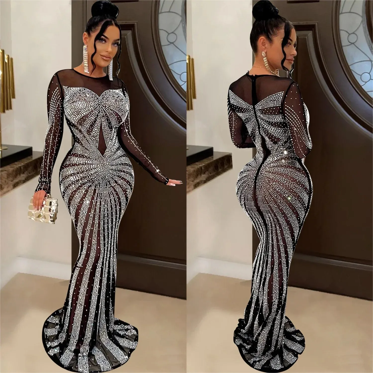 Bria Bodycon Elegant Maxi Dresses