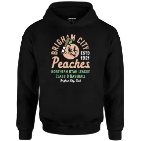 Brigham City Peaches - Utah - Vintage Defunct Baseball Teams - Unisex Hoodie