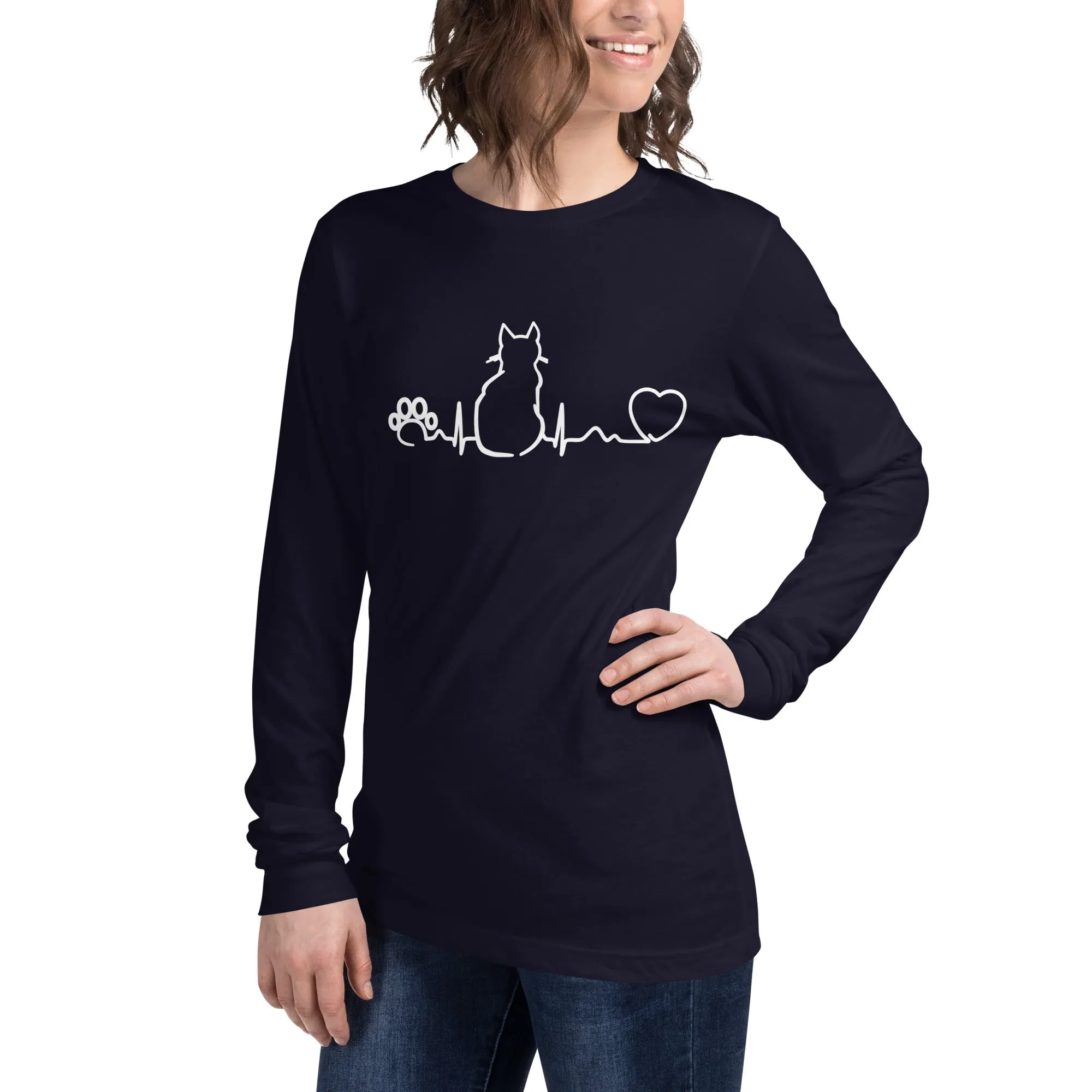 Cat Pulse Unisex Long Sleeve Tee