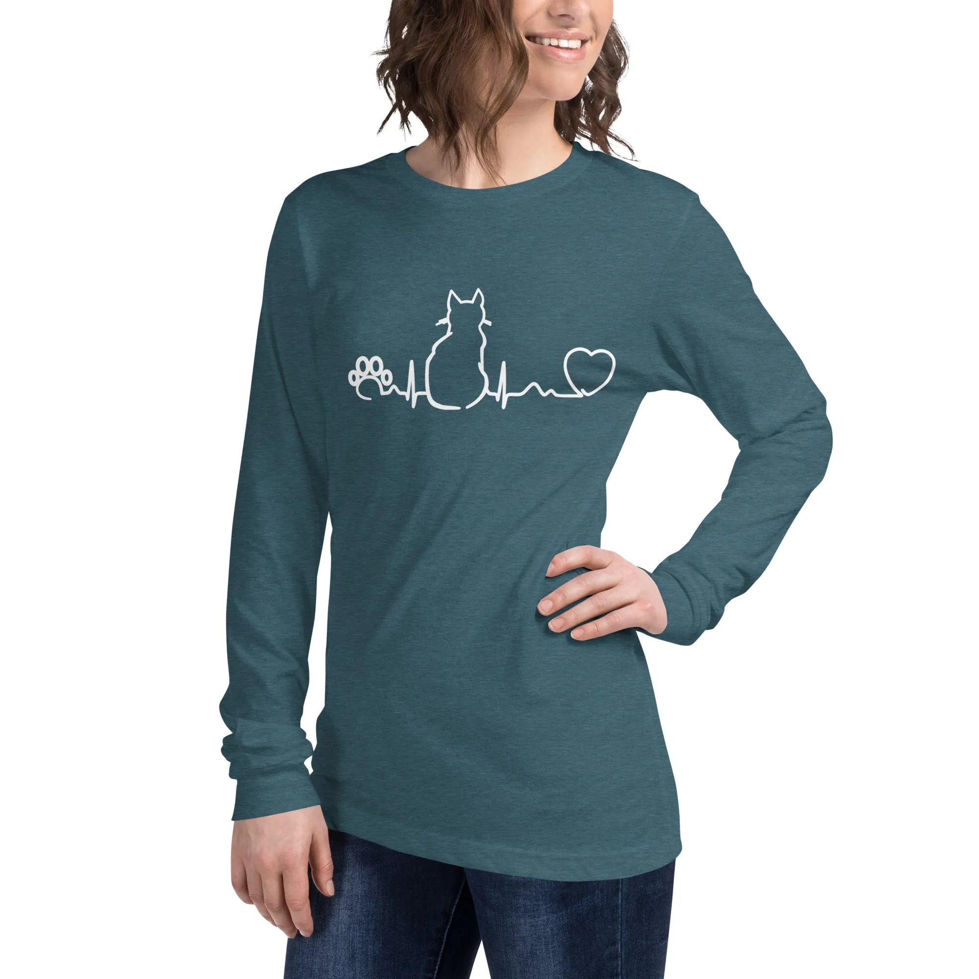 Cat Pulse Unisex Long Sleeve Tee