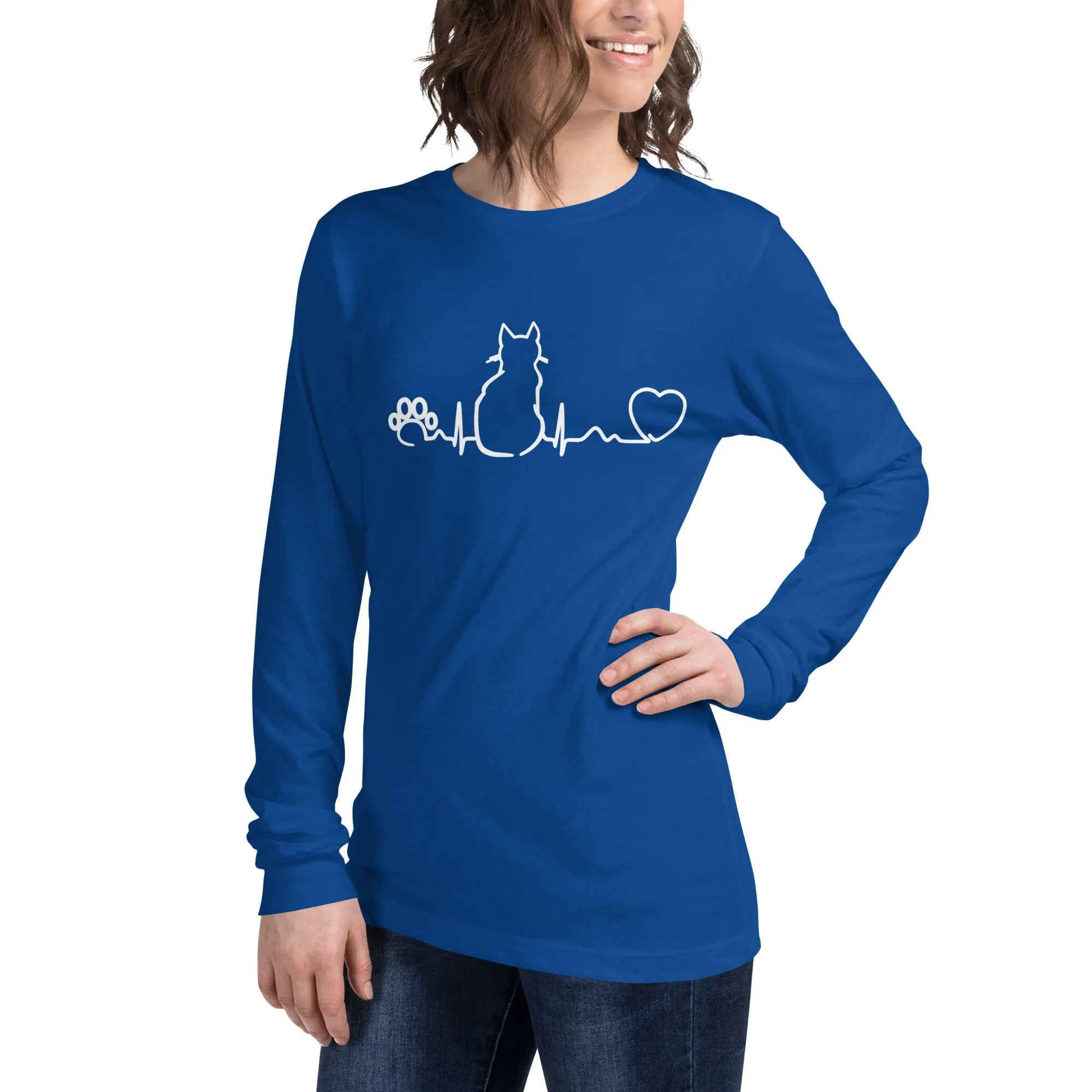 Cat Pulse Unisex Long Sleeve Tee