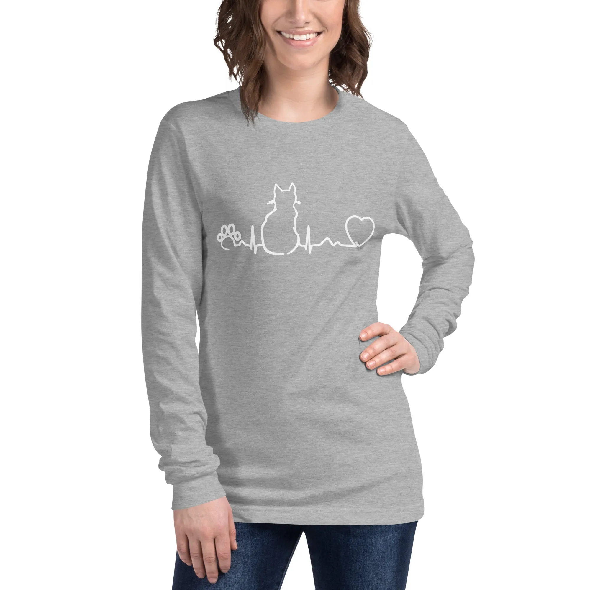 Cat Pulse Unisex Long Sleeve Tee