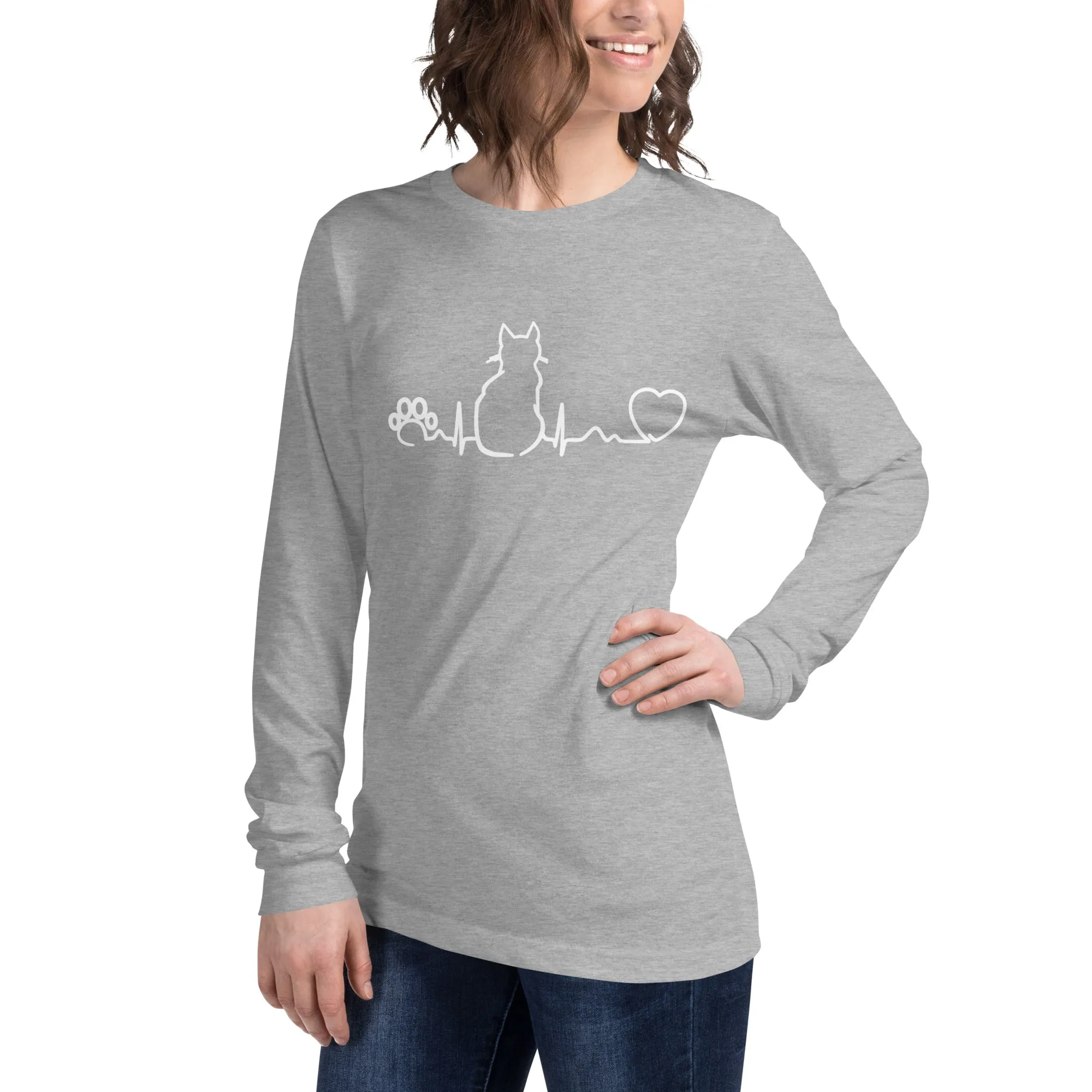 Cat Pulse Unisex Long Sleeve Tee