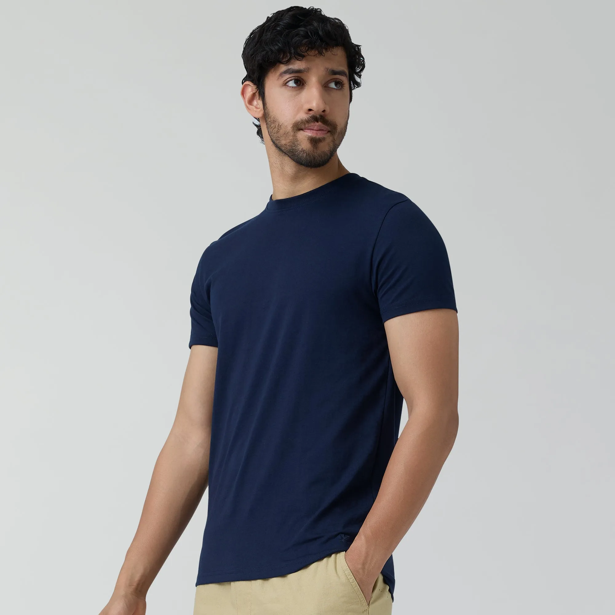 Code Cotton Rich T-shirts Midnight Blue