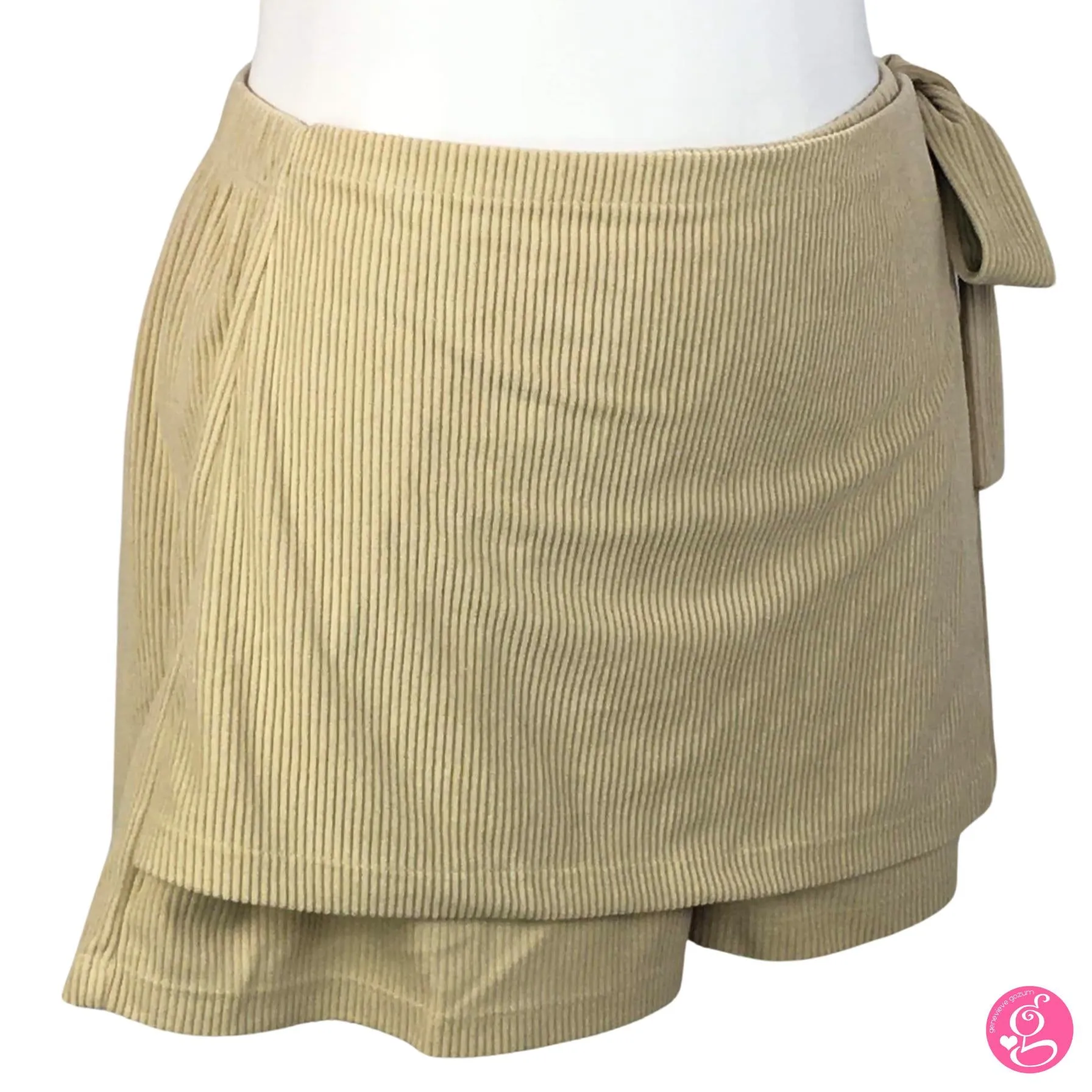 Corduroy Solid Skort