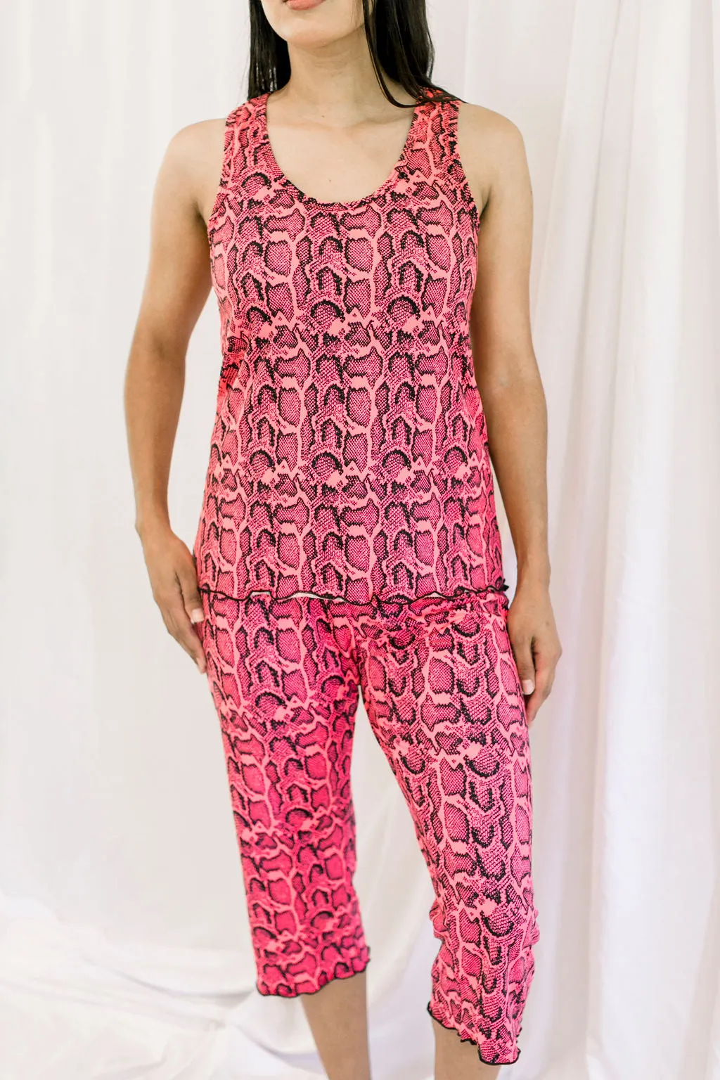 Cozy Cobra Pajama Capris Set