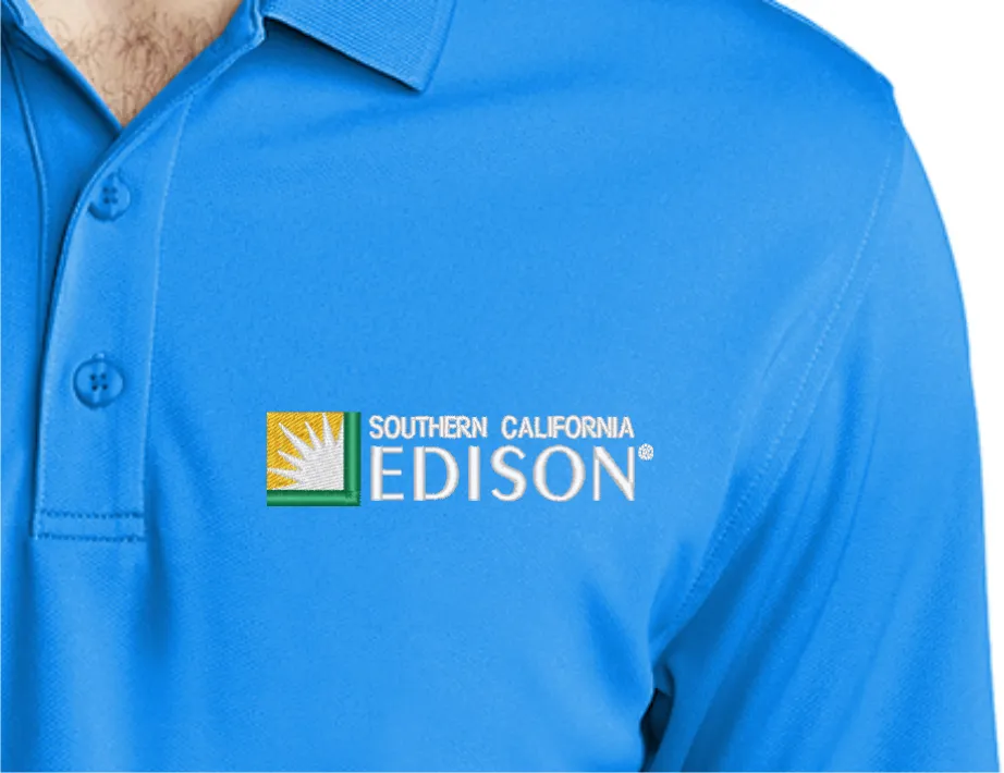 Custom Embroidered SCE Polo - Embroidered Dry Zone UV Micro-Mesh Polo. K110