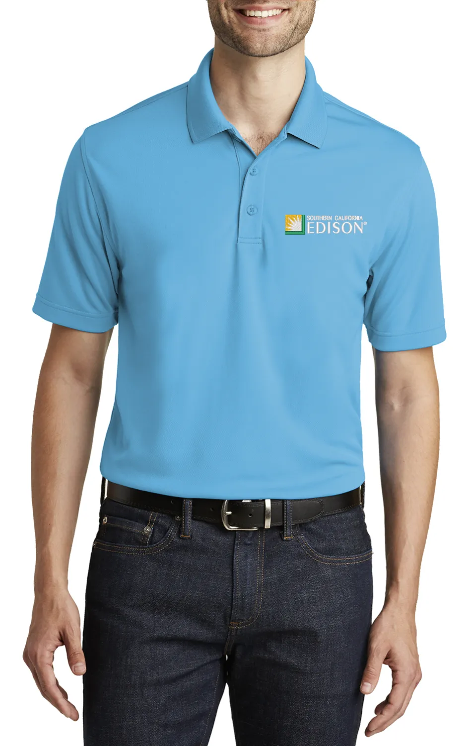 Custom Embroidered SCE Polo - Embroidered Dry Zone UV Micro-Mesh Polo. K110