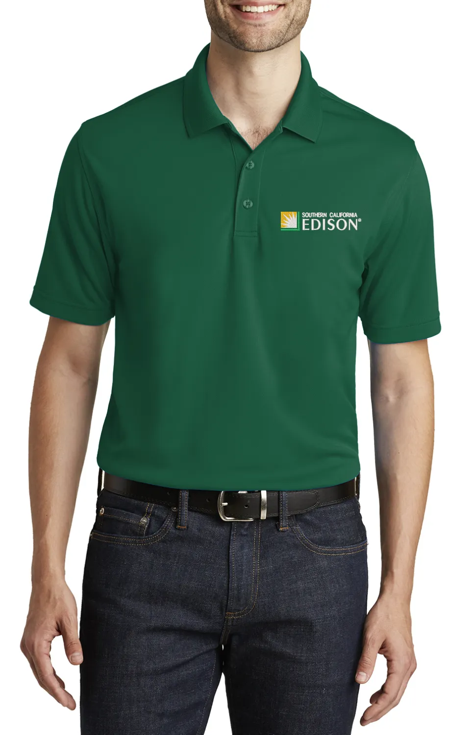 Custom Embroidered SCE Polo - Embroidered Dry Zone UV Micro-Mesh Polo. K110