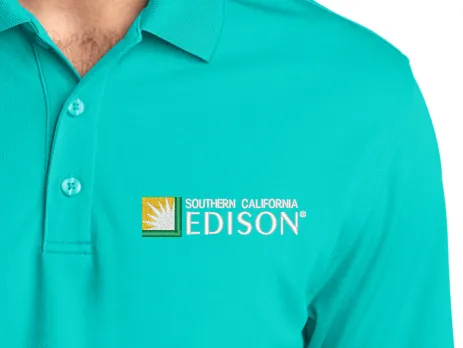 Custom Embroidered SCE Polo - Embroidered Dry Zone UV Micro-Mesh Polo. K110