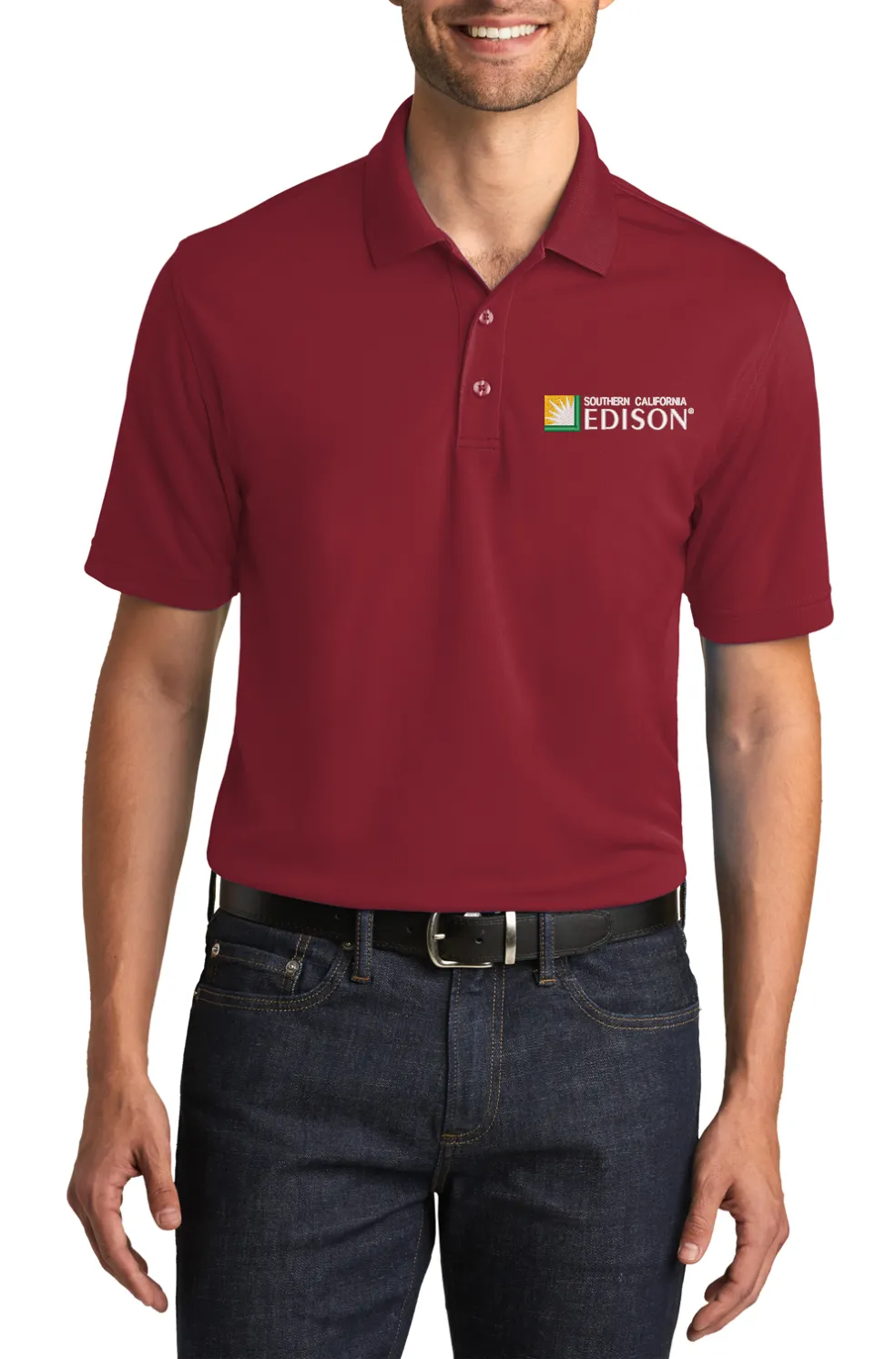 Custom Embroidered SCE Polo - Embroidered Dry Zone UV Micro-Mesh Polo. K110