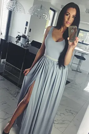 Elegant Long V-Neck Simple Elegant Prom Dresses Party Dresses