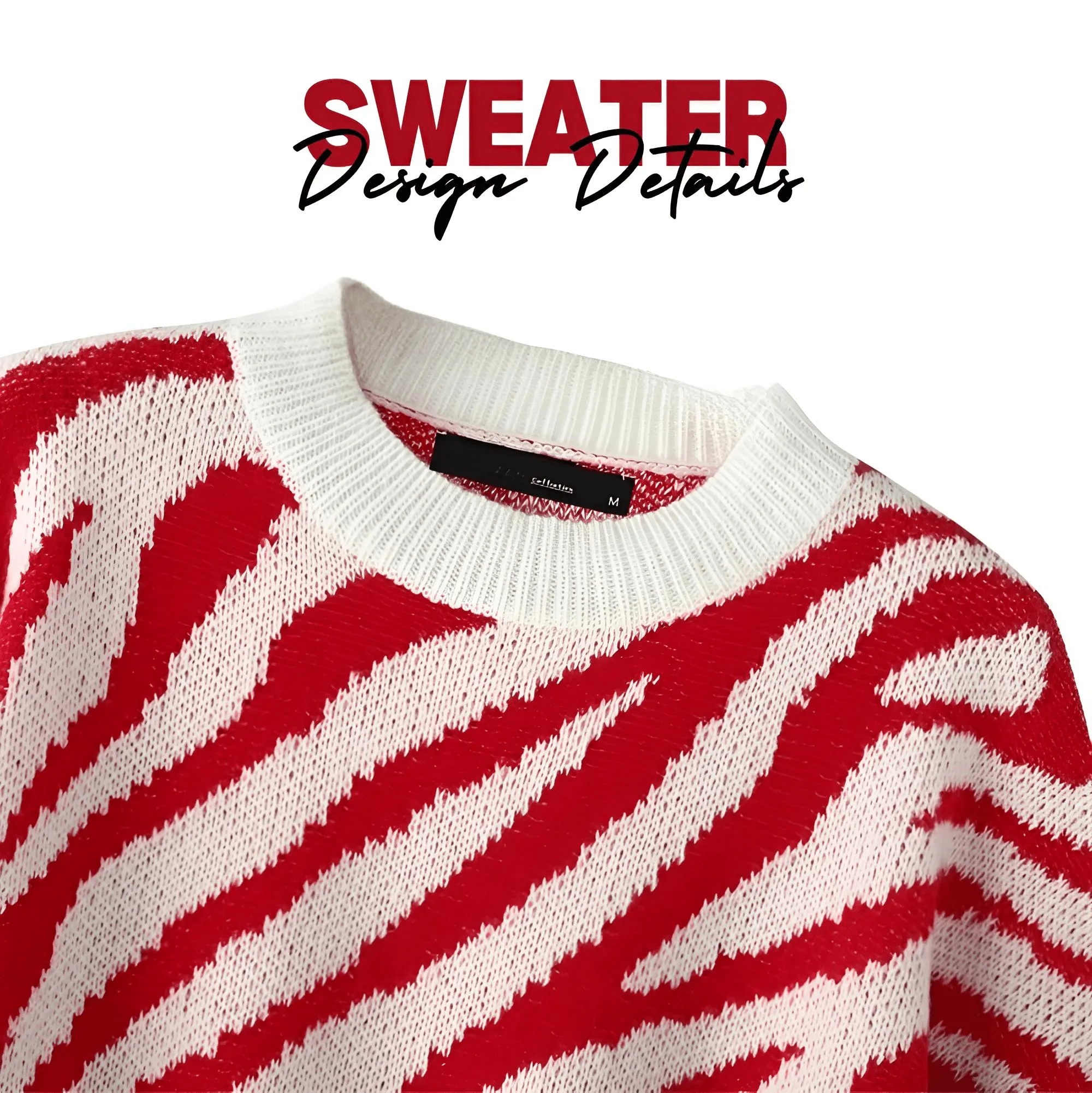 Fashion Women's Zebra Striped Sweater Stylish Sweaters Women Jumpers Casual Knit Loose Pullovers