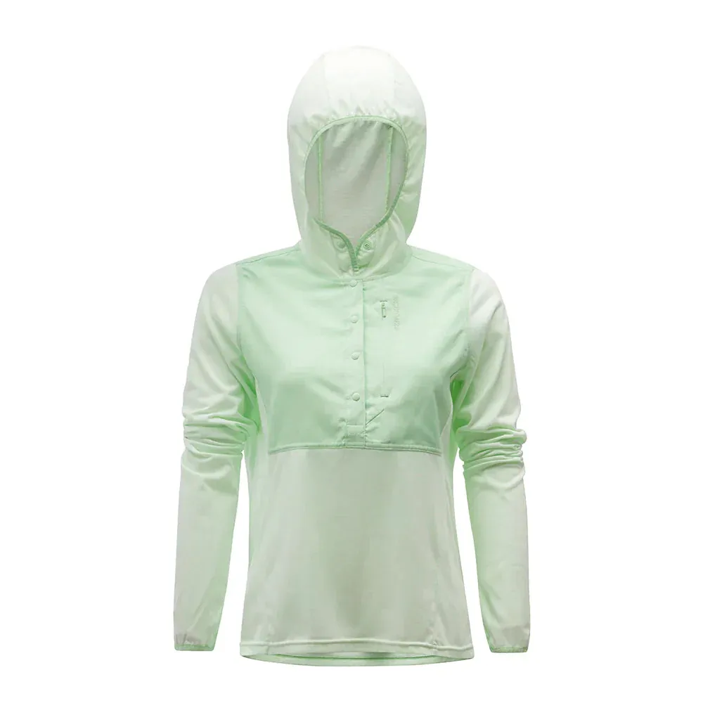 Grundens Women's Shorebreak Performance Lightweight Fishing Hoodie in Peach