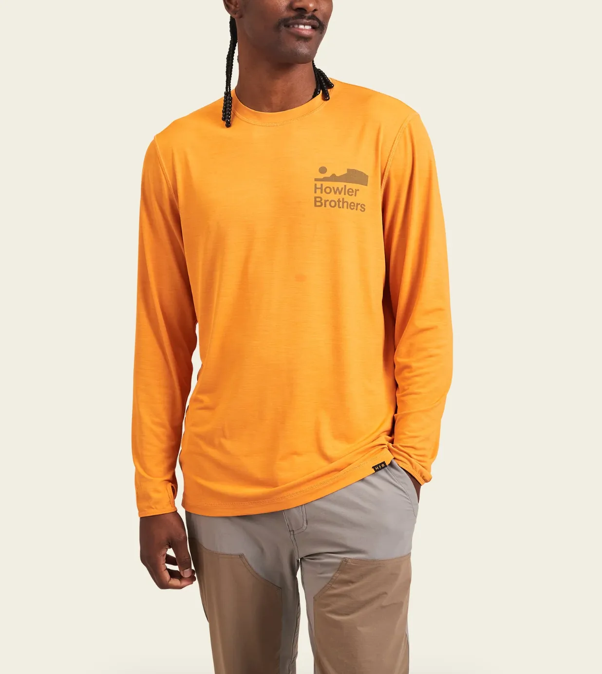 HB Tech LS T-Shirt Buckskin