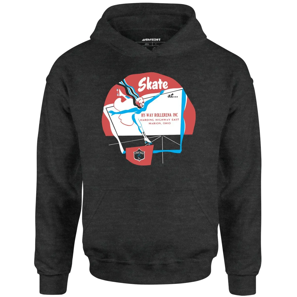 Hy-Way Rollerena - Marion, OH - Vintage Roller Rink - Unisex Hoodie