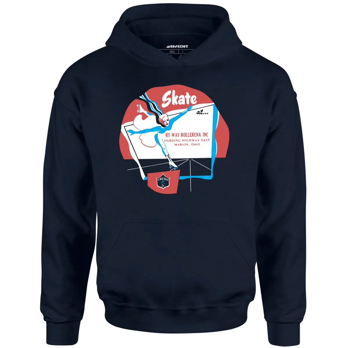 Hy-Way Rollerena - Marion, OH - Vintage Roller Rink - Unisex Hoodie