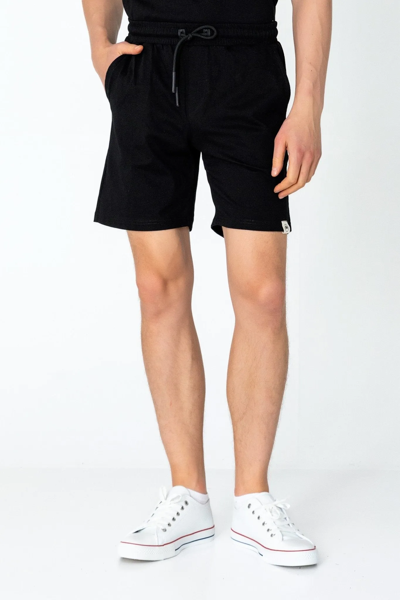 Lightweight Cotton Shorts - Black