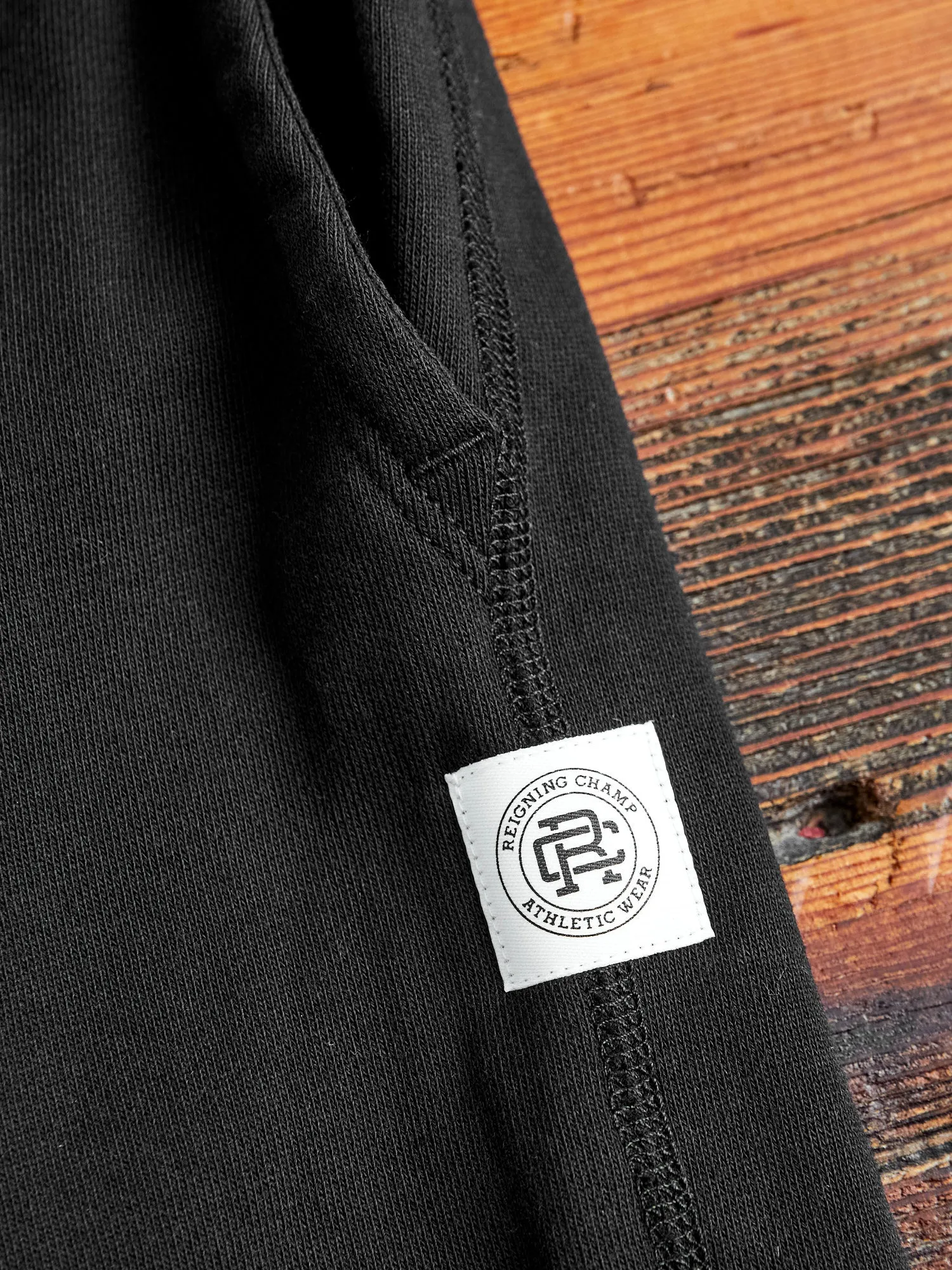 Lightweight Terry Sweatshort in Black