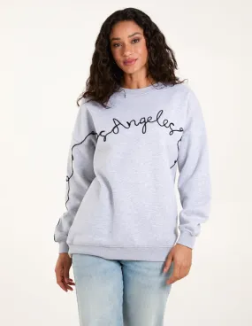 Los Angeles Slogan Sweatshirt