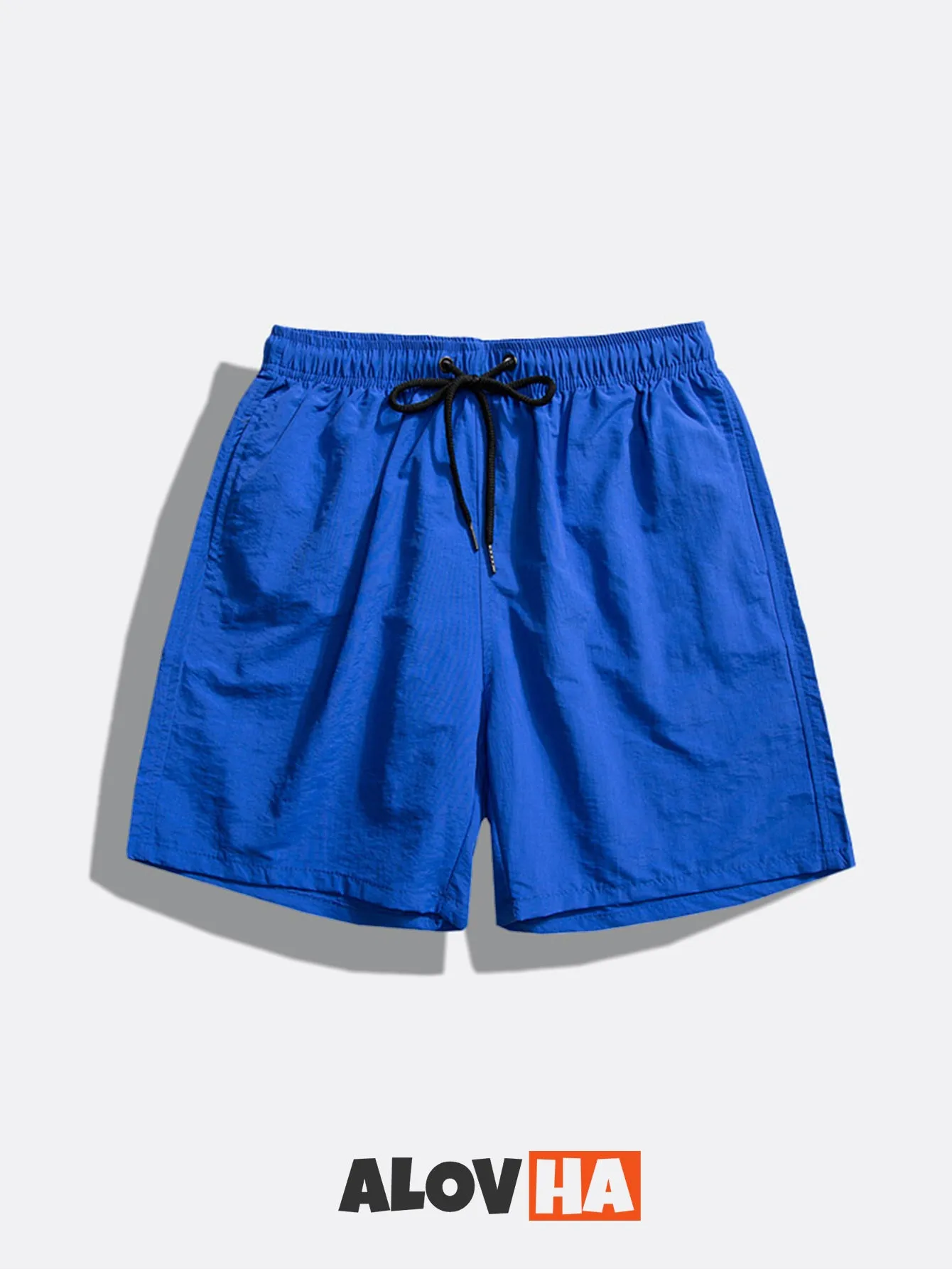 Mens Summer Lightweight Plain Pull On Board Shorts