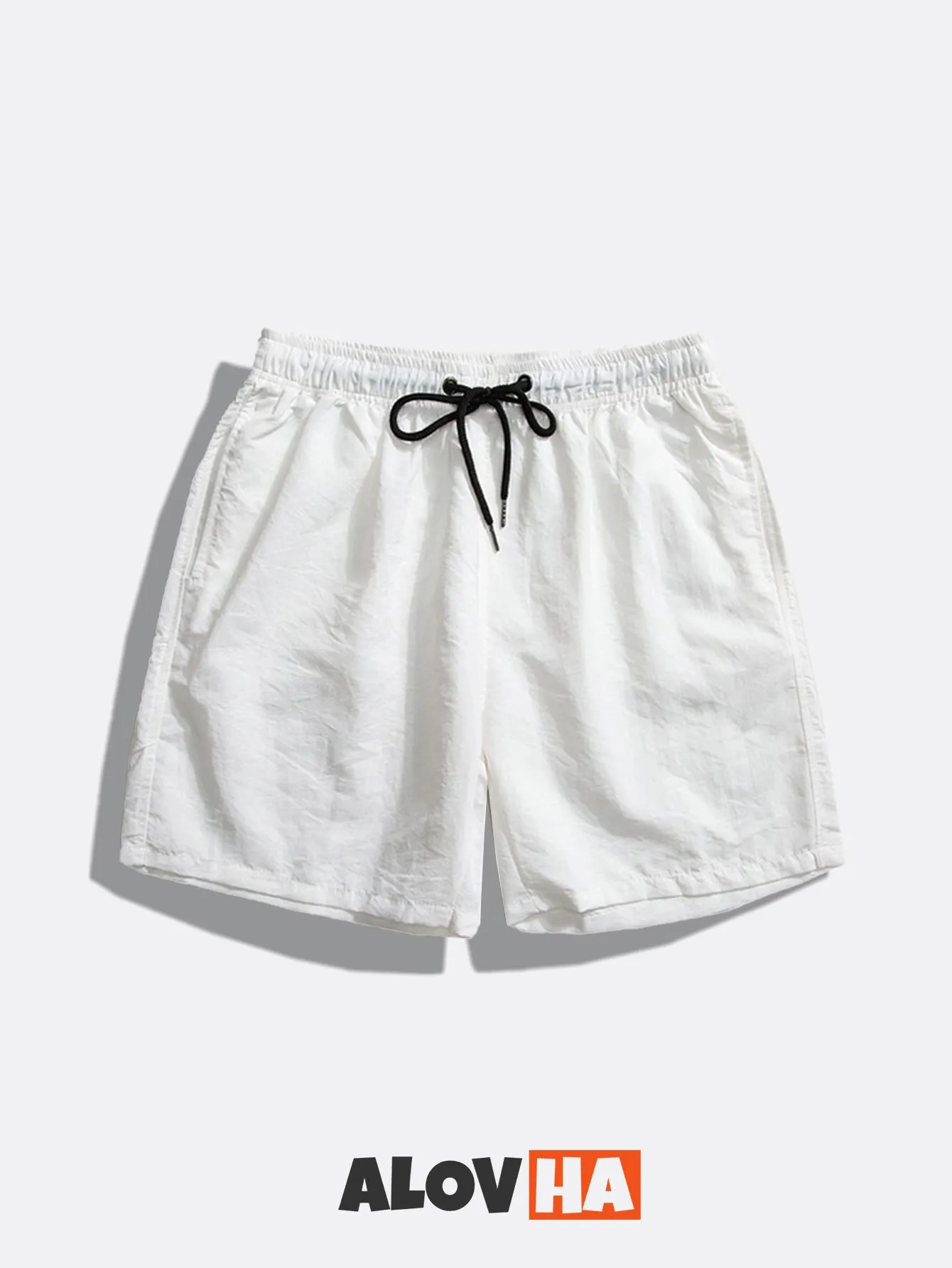 Mens Summer Lightweight Plain Pull On Board Shorts