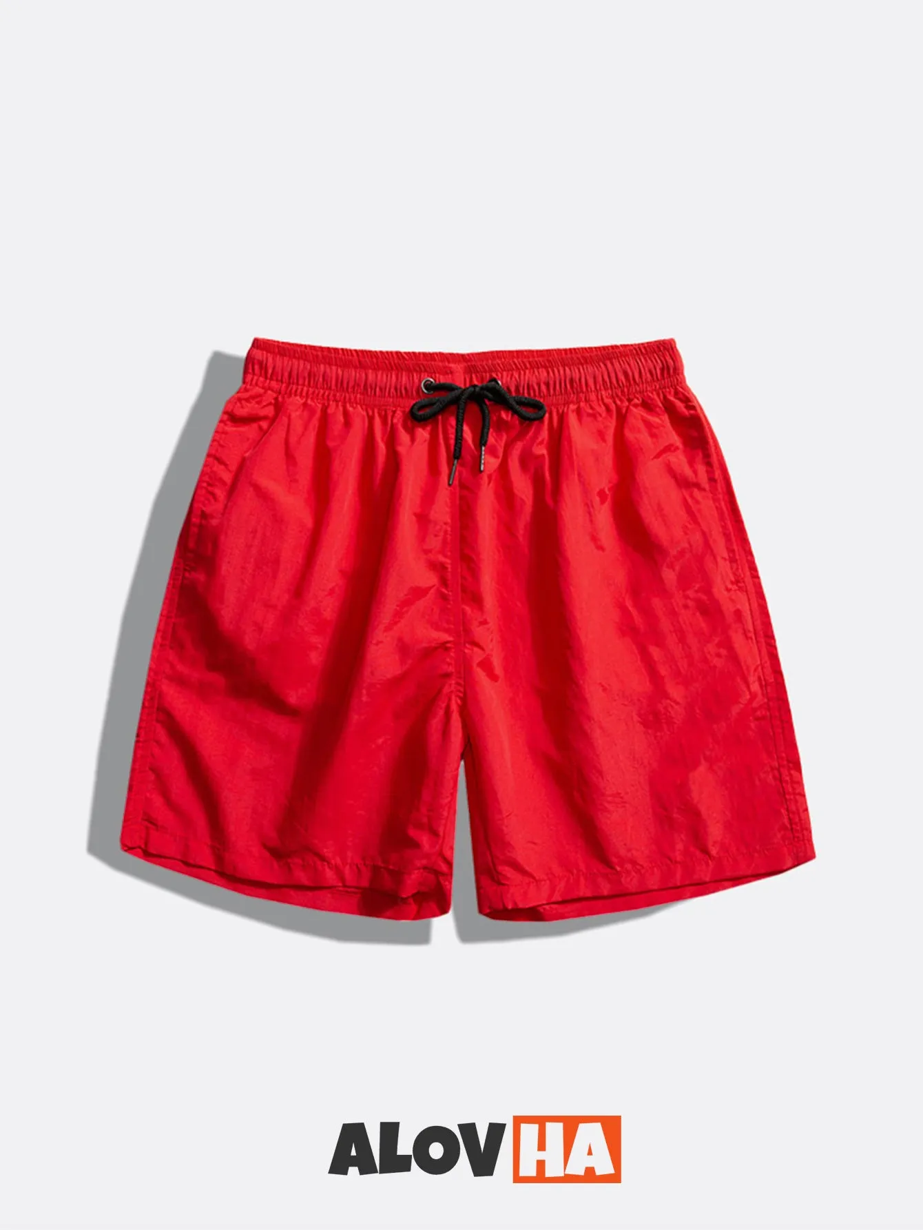 Mens Summer Lightweight Plain Pull On Board Shorts