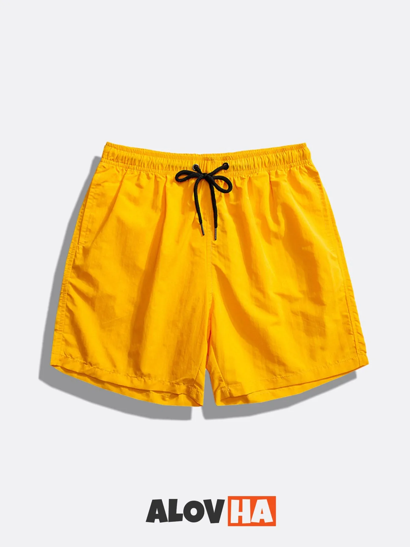 Mens Summer Lightweight Plain Pull On Board Shorts