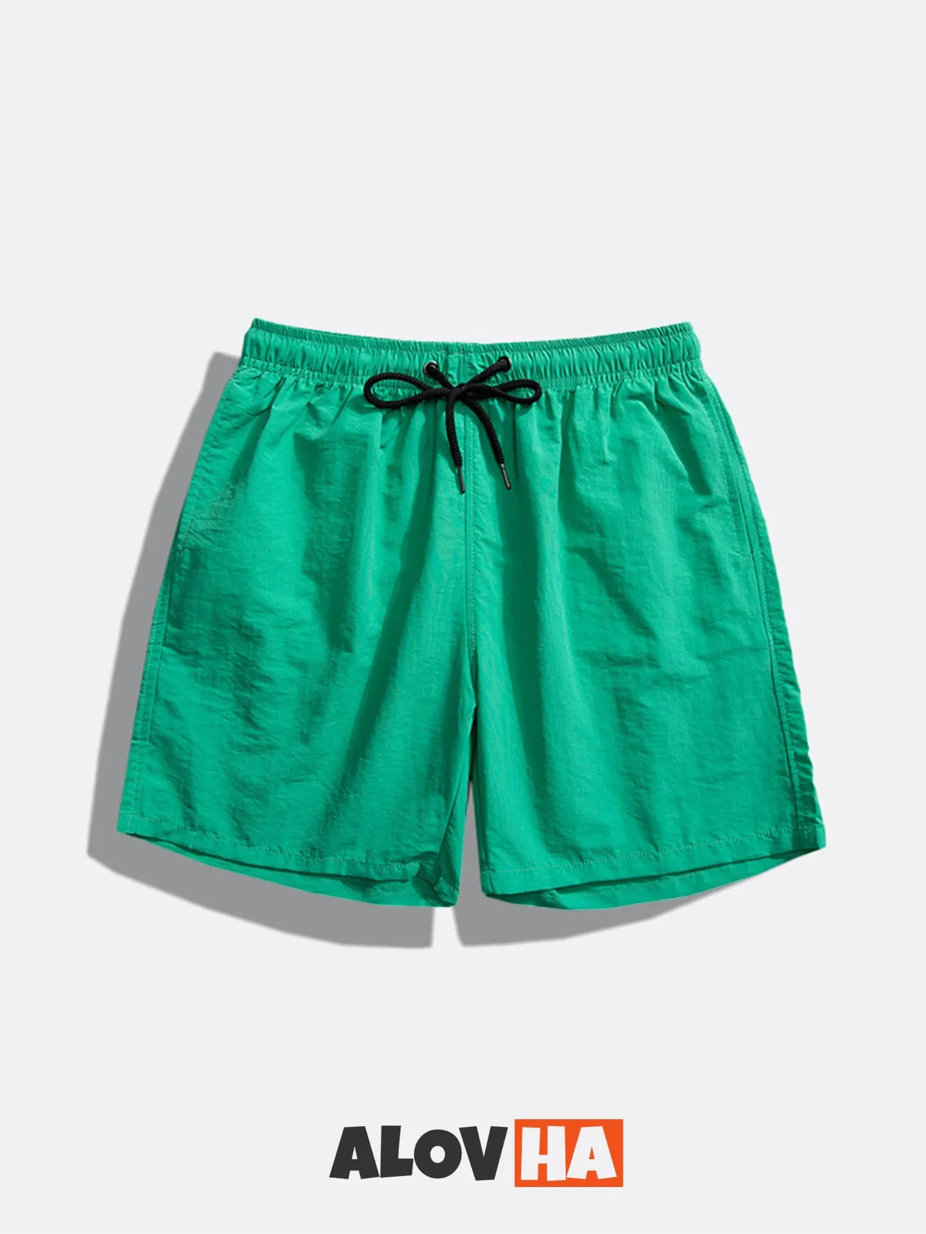 Mens Summer Lightweight Plain Pull On Board Shorts