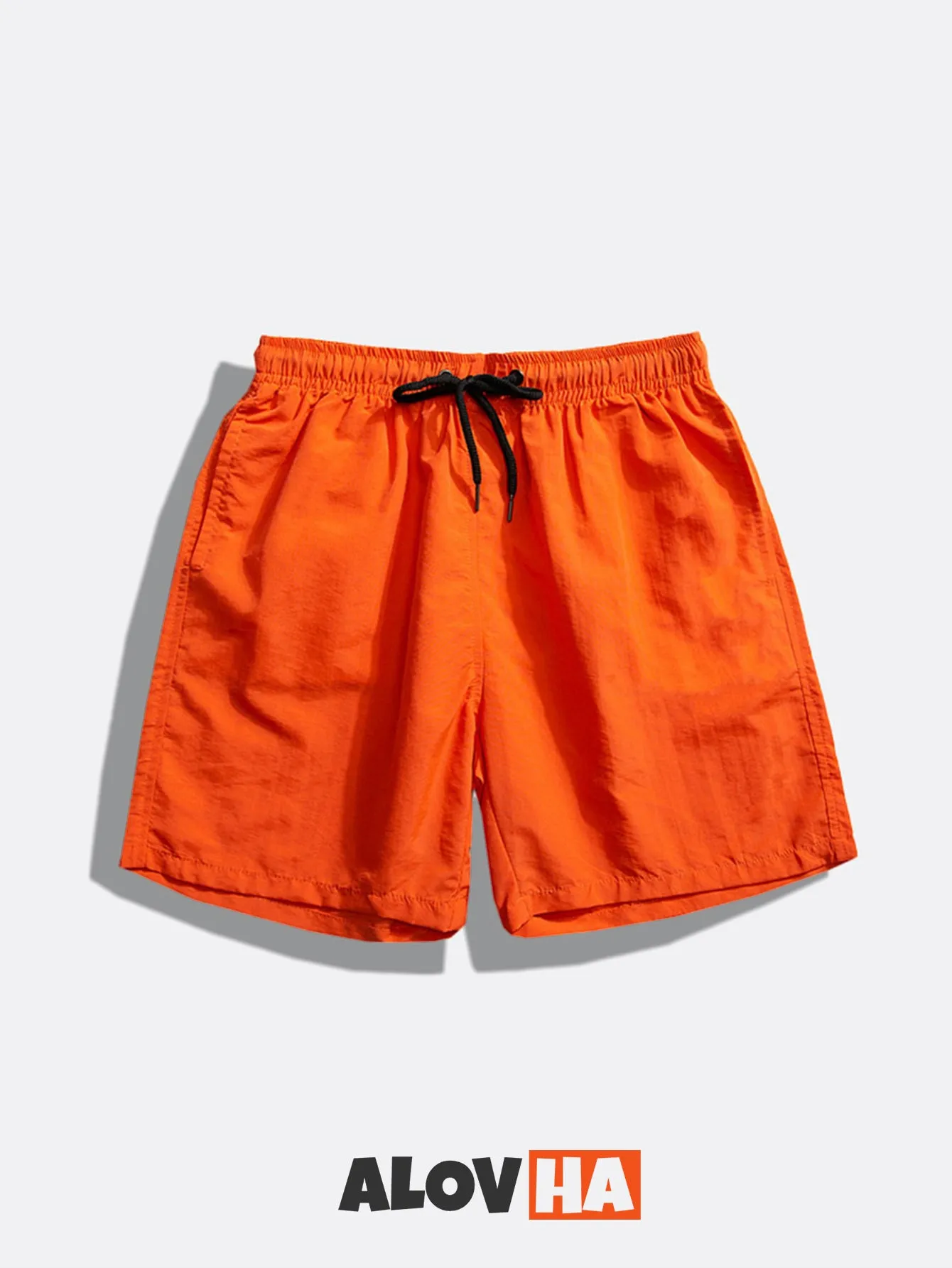 Mens Summer Lightweight Plain Pull On Board Shorts