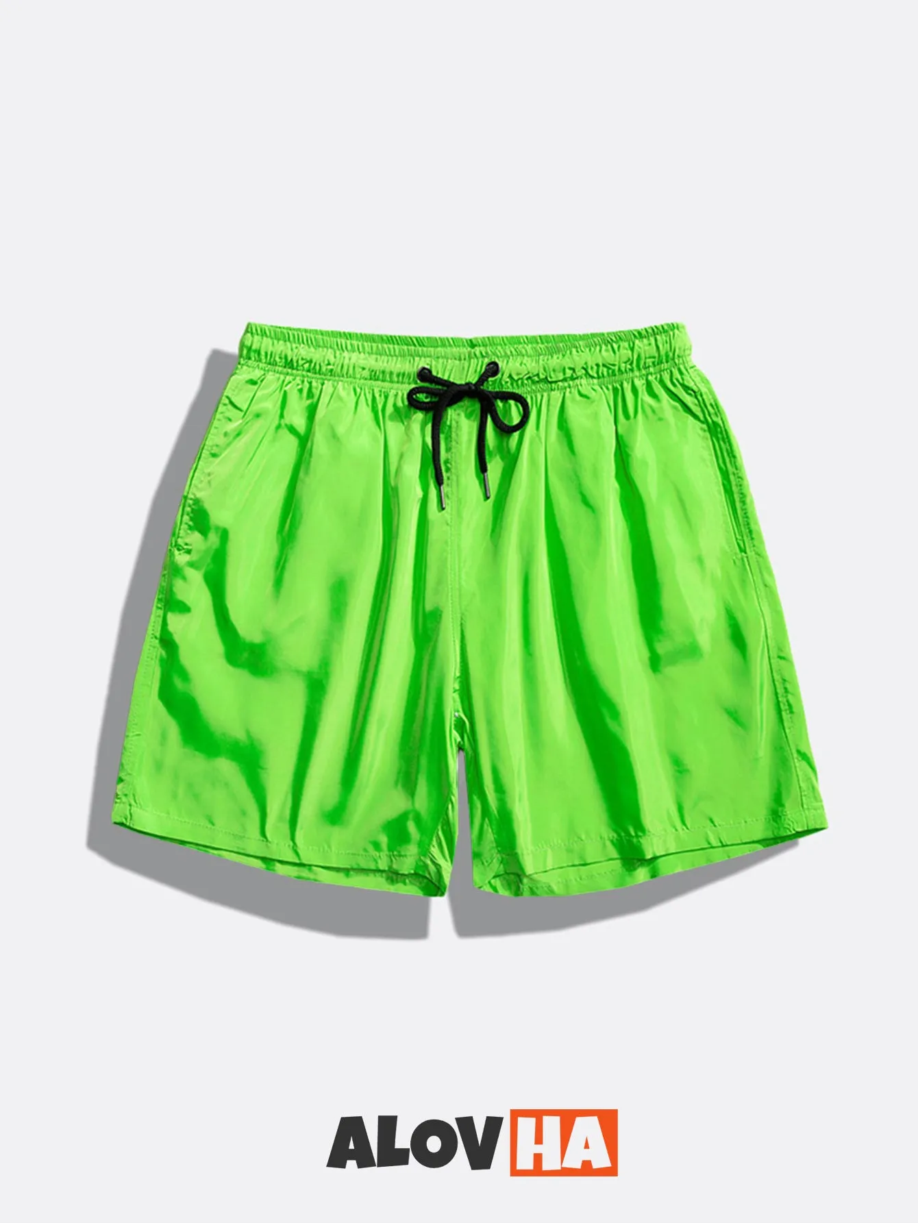 Mens Summer Lightweight Plain Pull On Board Shorts