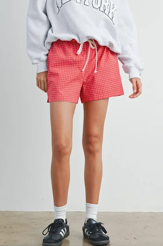 misty checkered shorts