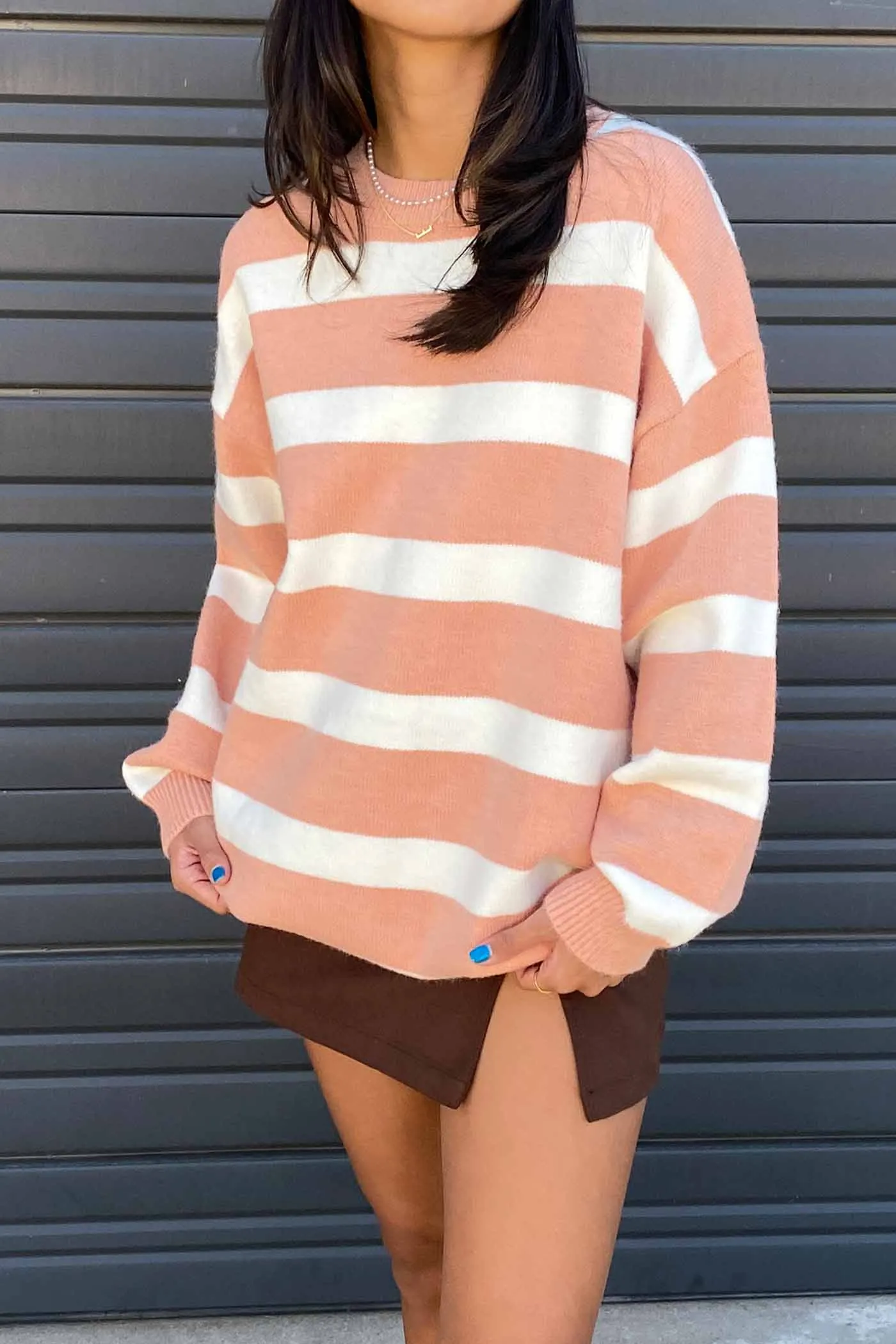 Oversized Striped Sweater