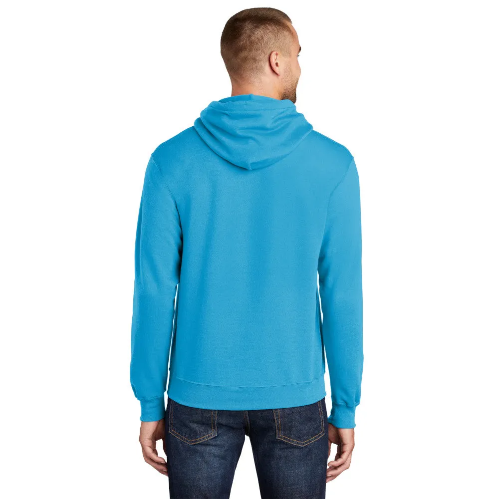 Port & Company® Core Fleece Pullover Hooded Sweatshirt - Neon Blue