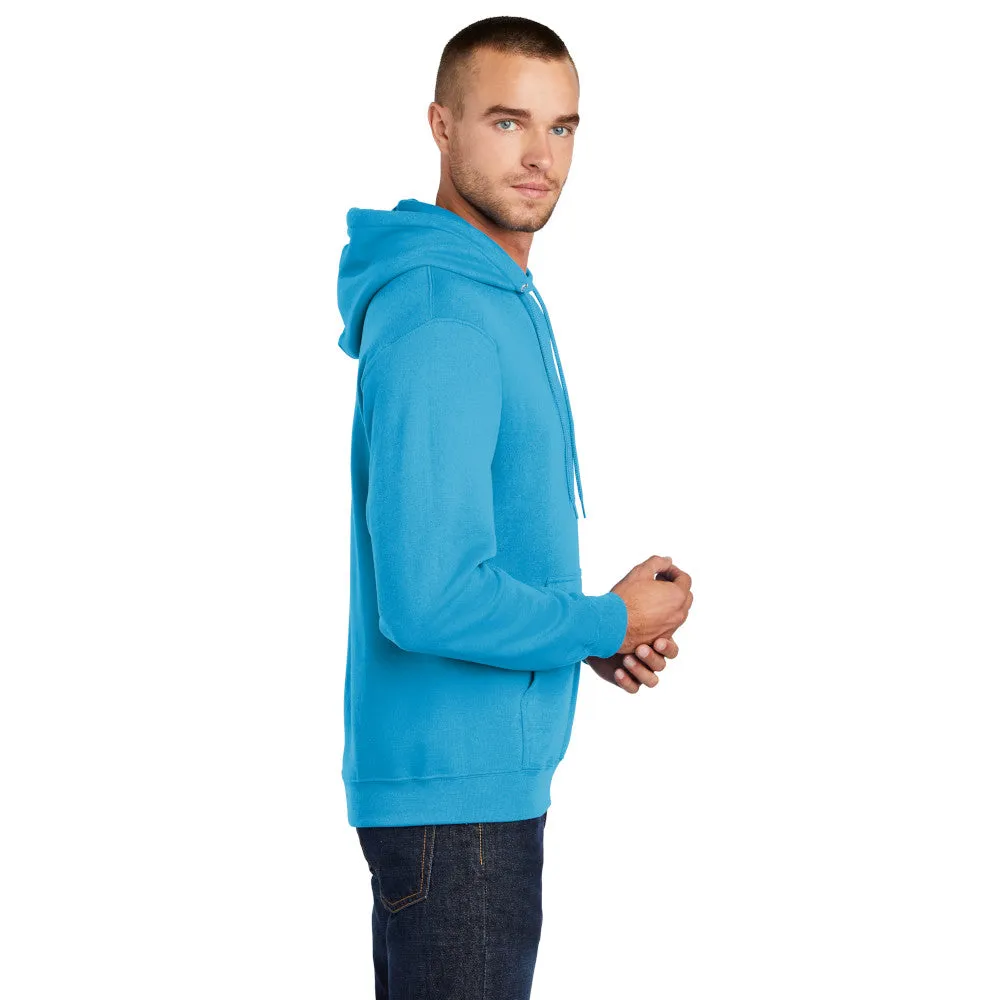 Port & Company® Core Fleece Pullover Hooded Sweatshirt - Neon Blue