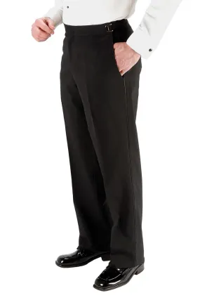 "Anthony" Black Vitale Barberis Italian Wool Tuxedo Pants