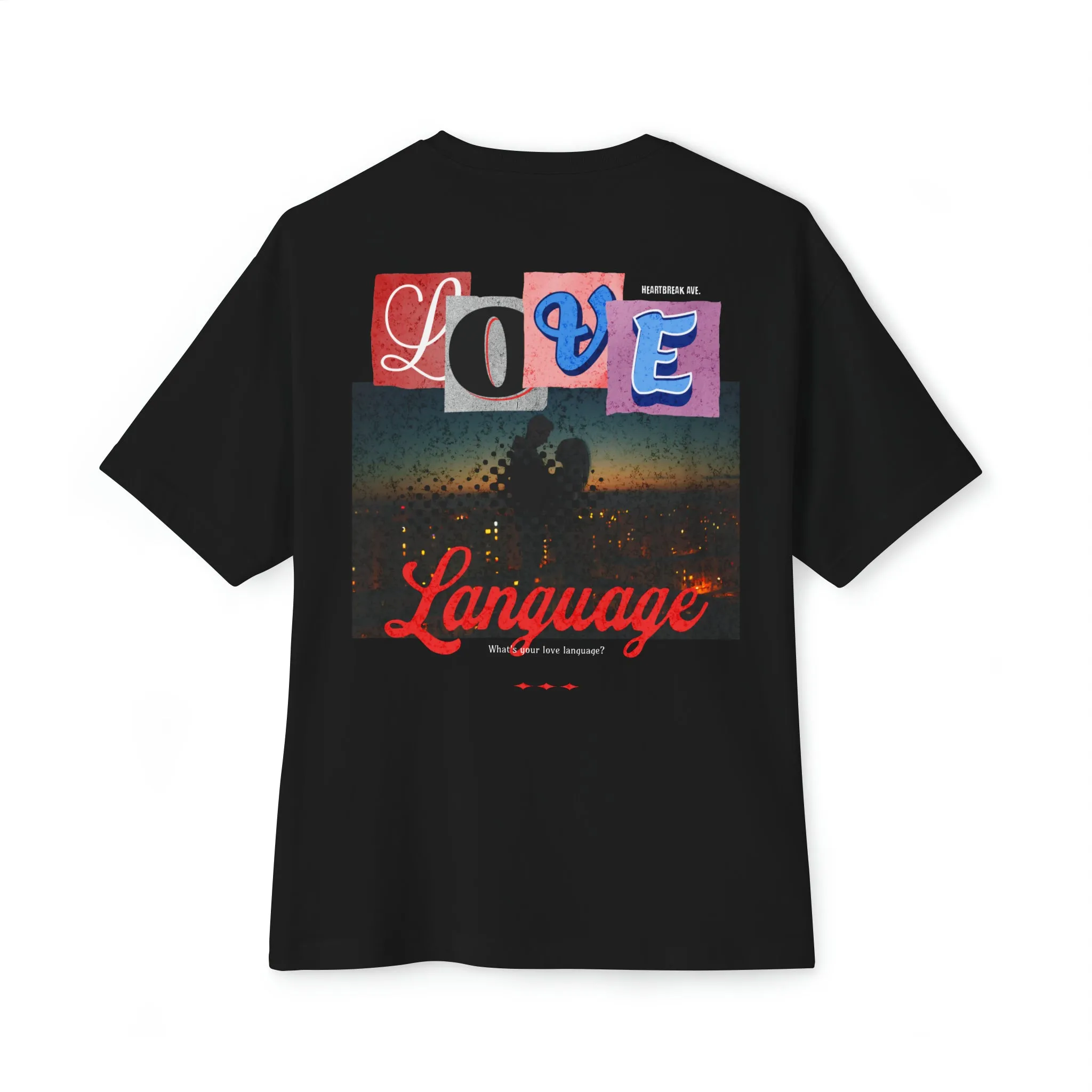 "Love Language" Unisex Oversized Boxy Tee