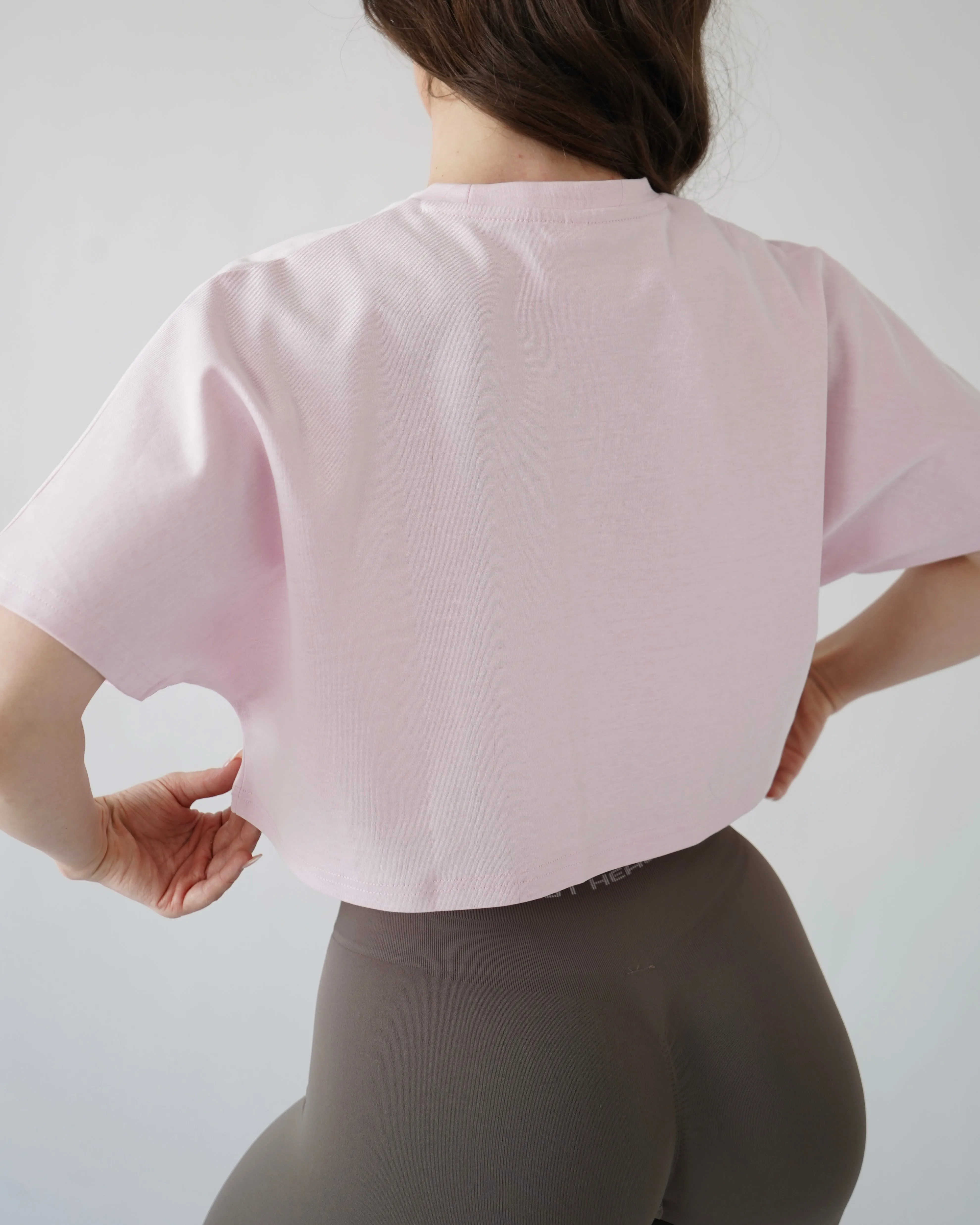 Relaxed Crop Top - Blush