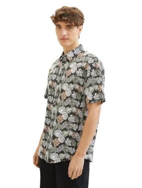 RELAXED PRINTED SLUBYARN SHIRT