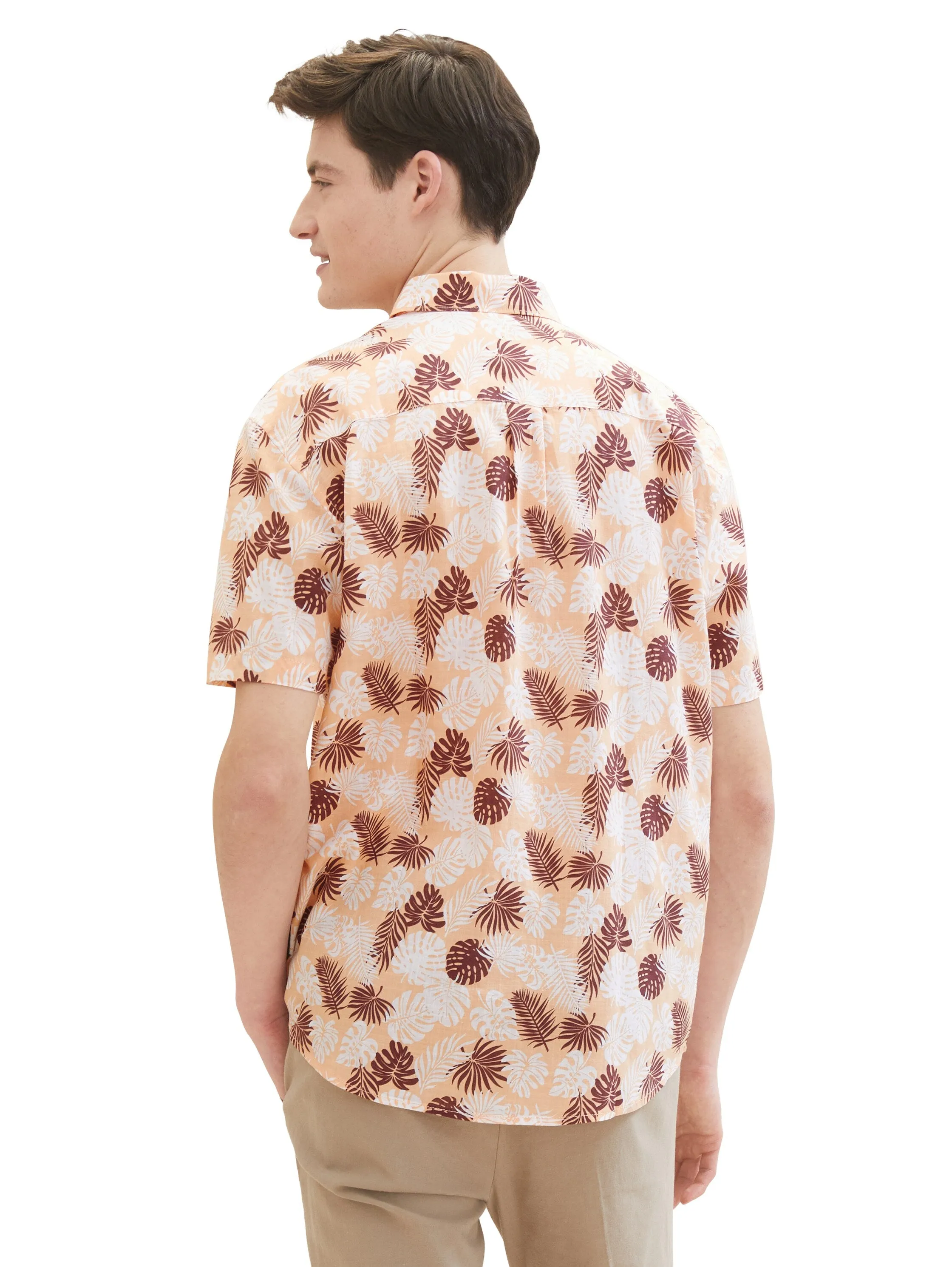 RELAXED PRINTED SLUBYARN SHIRT