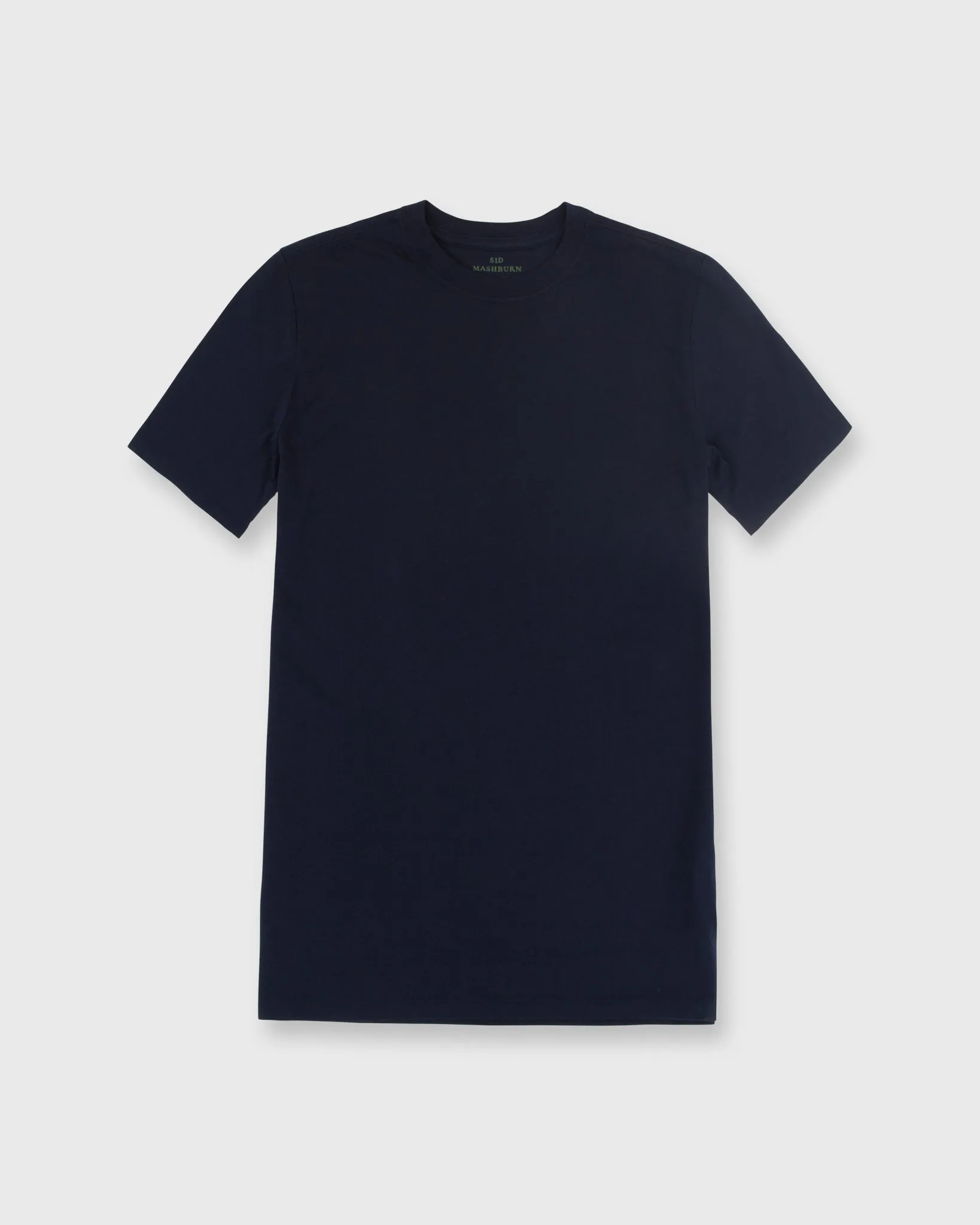 Short-Sleeved Tee in Navy Pima Cotton