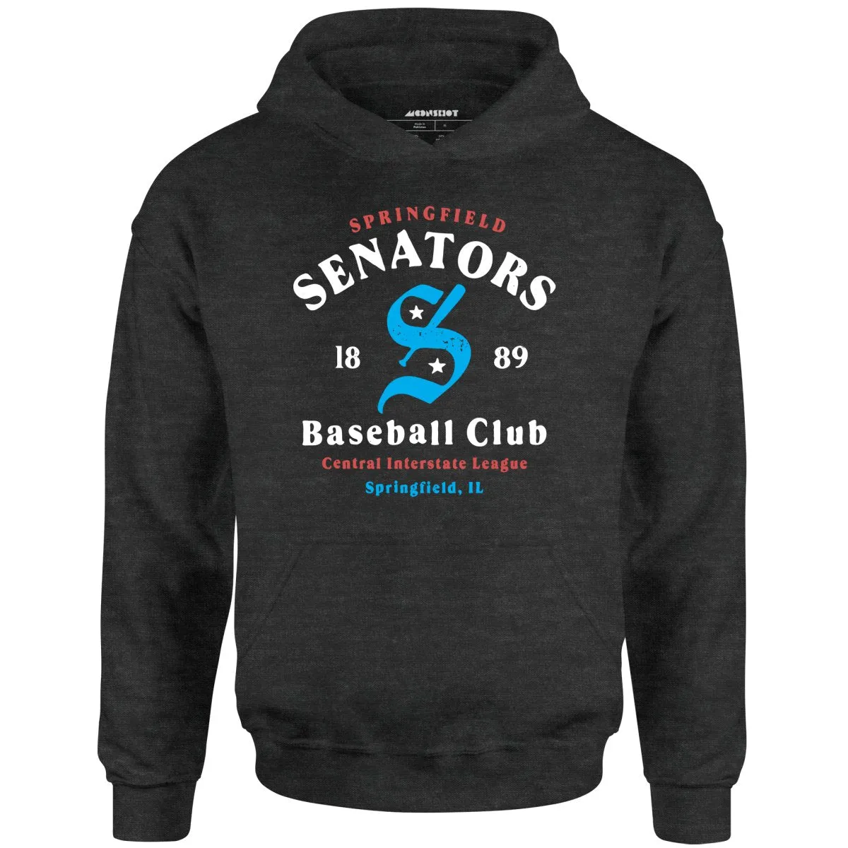 Springfield Senators - Illinois - Vintage Defunct Baseball Teams - Unisex Hoodie